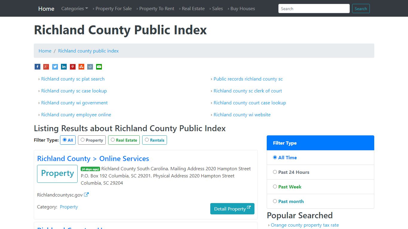 Richland County Public Index - propertyus.info